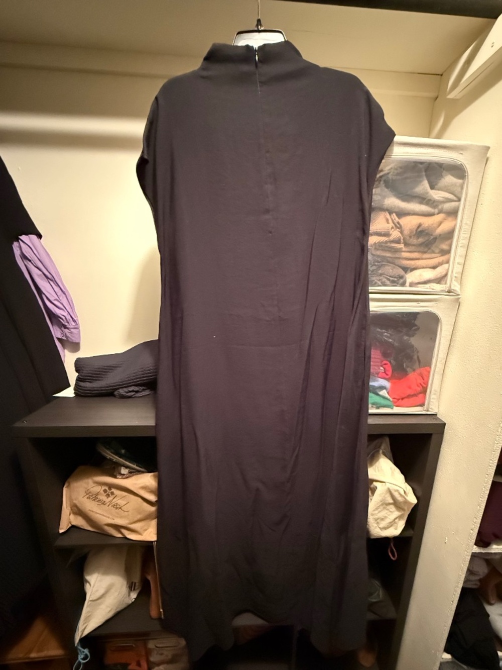 ZARA Flowy Voluminous Maxi Dress - Black - Sz XL - Picture 7 of 10